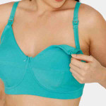Women Teal Solid Non Padded Bra