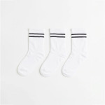 Women White 3-Pack Sports Socks