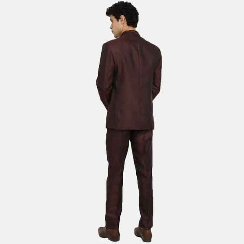 Men Solid Single-Breasted 2-Piece Party Suits