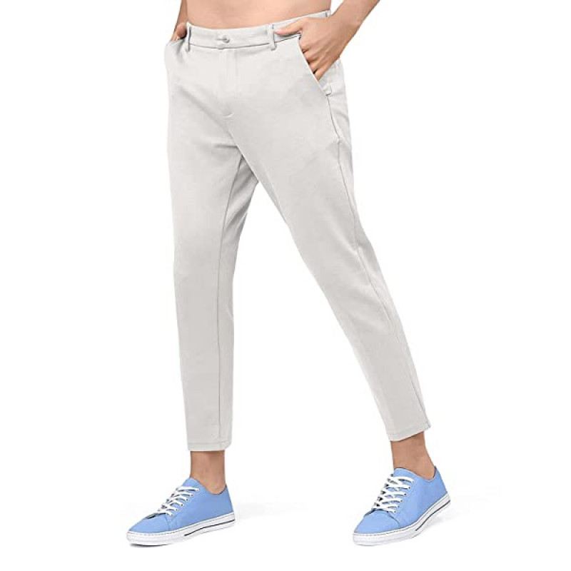 bleira Men's Slim Fit Formal Trousers/Pant