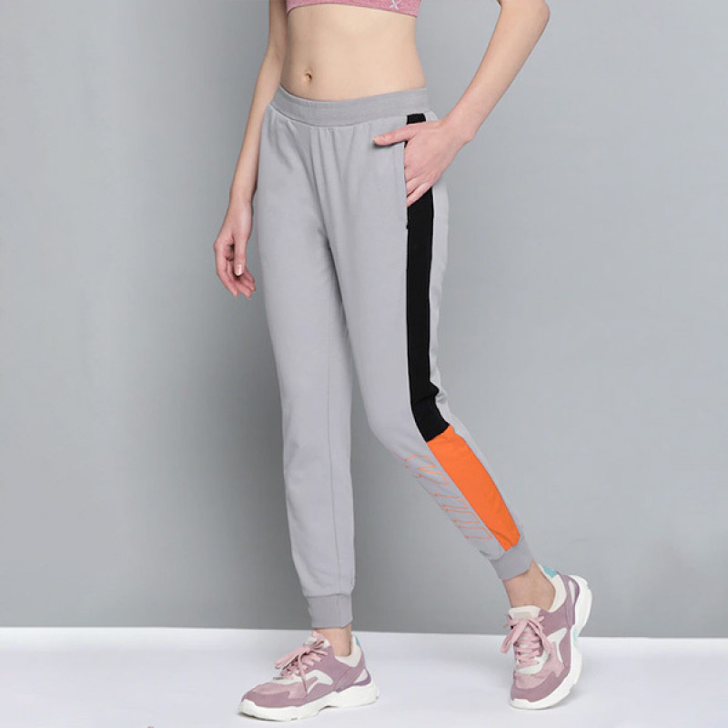 Women Grey Solid Slim Fit Bio-Wash Antimicrobial Lifestyle Joggers