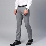MANQ Men's Slim Fit Formal Trousers