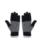 Men Black Acrylic Hand Gloves