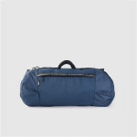 The Lifestyle Co x Discovery Adventures Unisex Navy Blue Brand Logo Print Duffel Bag