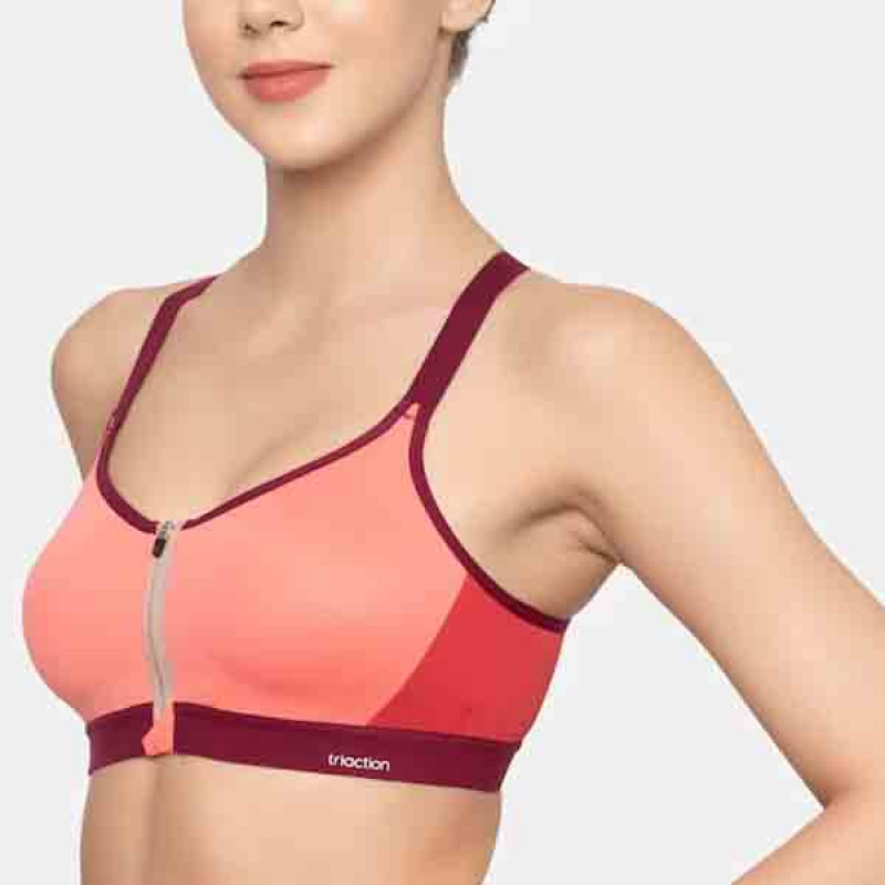Triaction 125 Padded Wireless Front Open Extreme Bounce Control Sports Bra