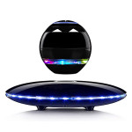 RUIXINDA Magnetic Levitating Speaker, Wireless Floating Bluetooth Speakers with Colorful Flashing Light Show, 360 Degree Rotation, Home Office Decor C