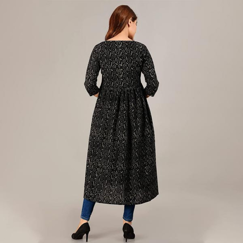 COTLAND Fashions Jaipuri Cotton Long Printed Shrug/Jacket/Cape for Women