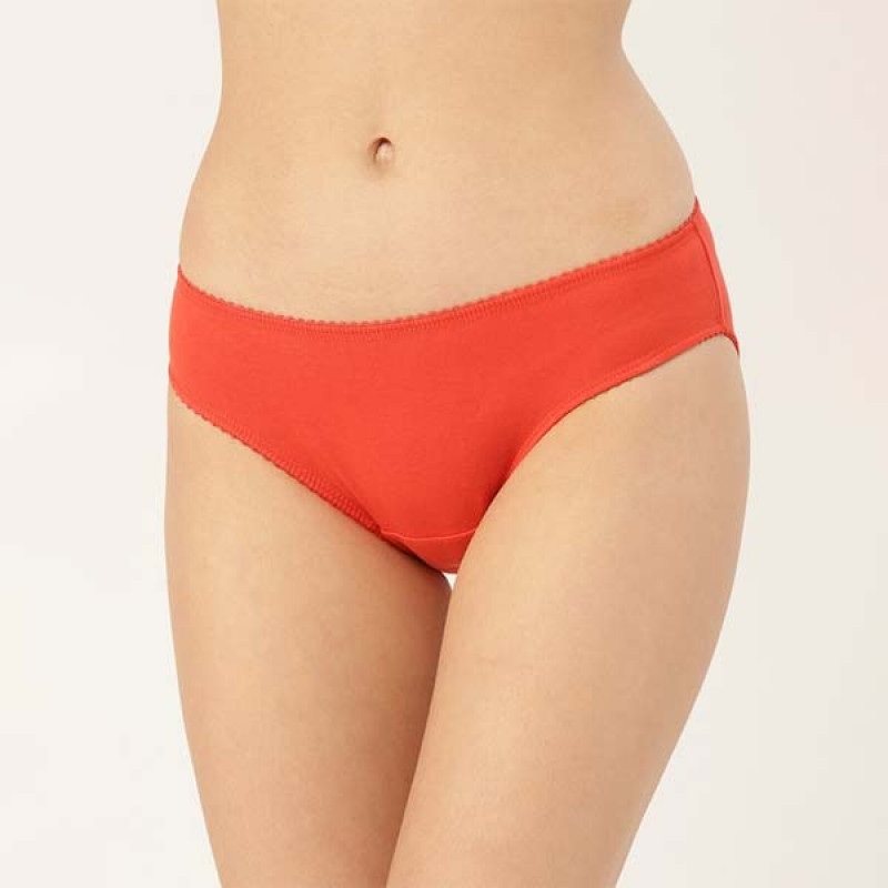 Women Pack of 3 Pure Cotton Solid Briefs