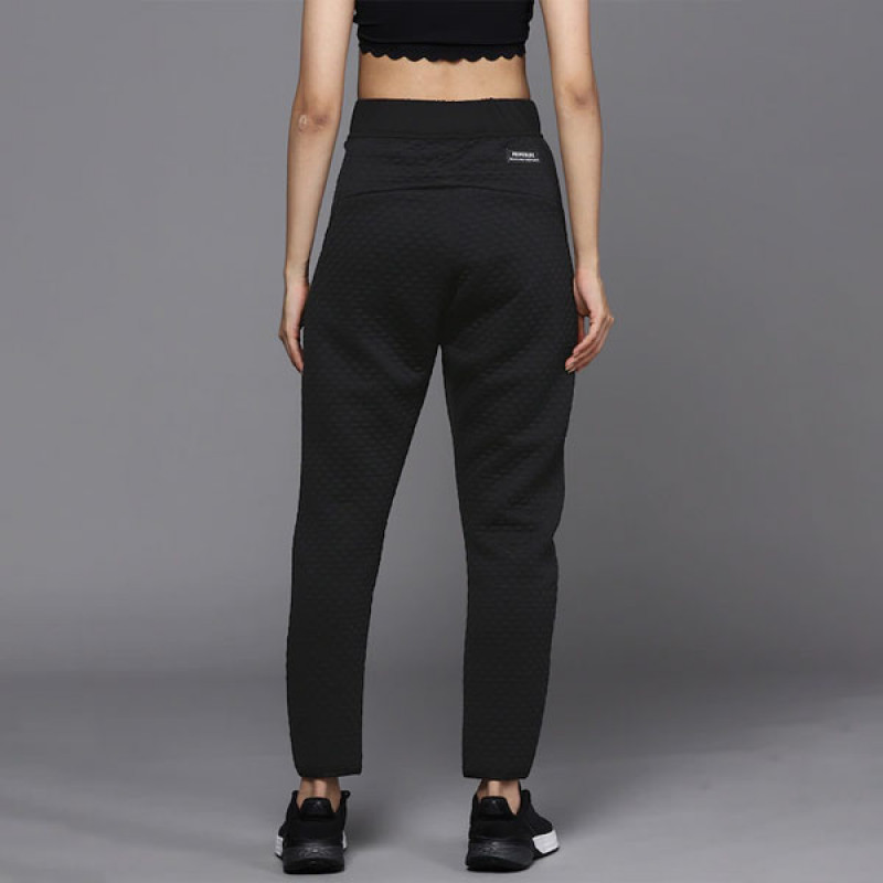 Women Black Solid Z.N.E. Sports Sustainable Track Pants