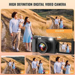 4K Digital Camera 16X 48MP Video Camcorder