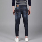Men Blue Crop Tapered Fit Mid-Rise Clean Look Stretchable Jeans
