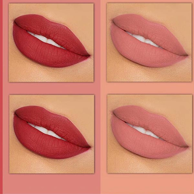 Set Of 4 Creme Matte Long Lasting Lipstick